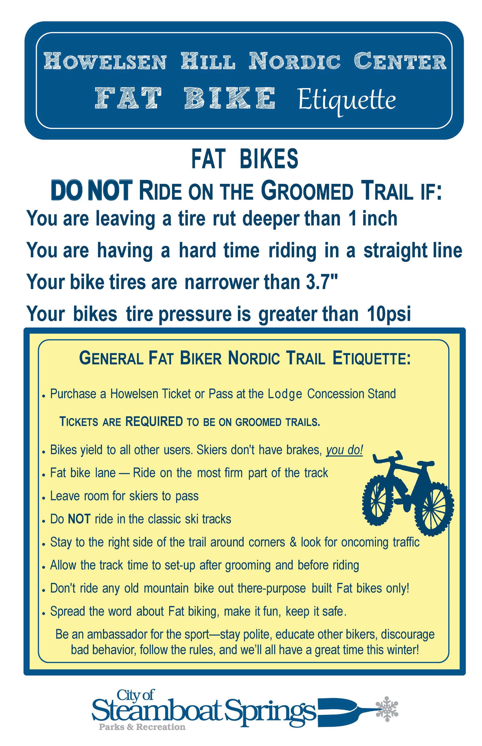 HH Fat Bike Etiquette