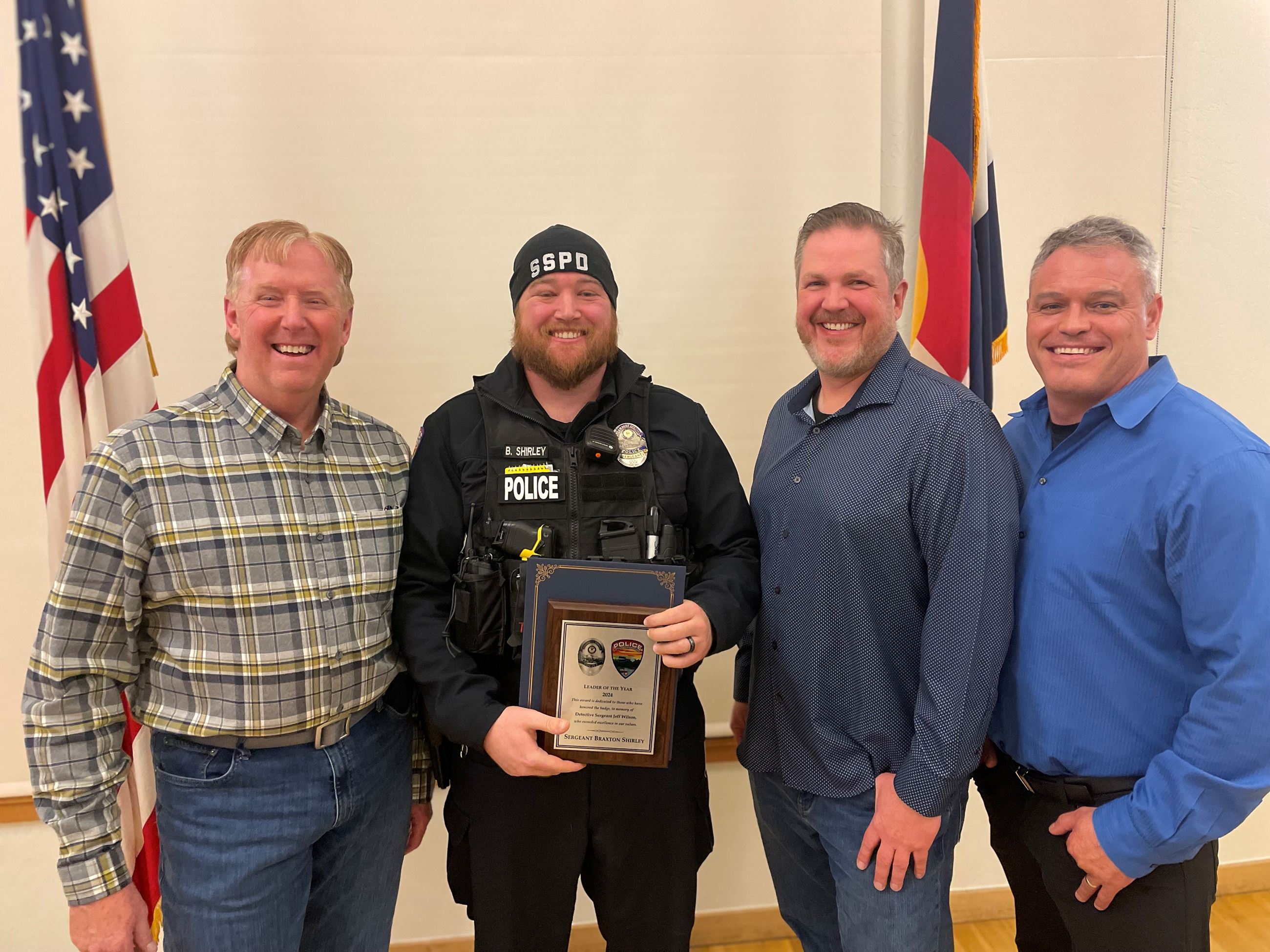 Sergeant Shirley award presentation